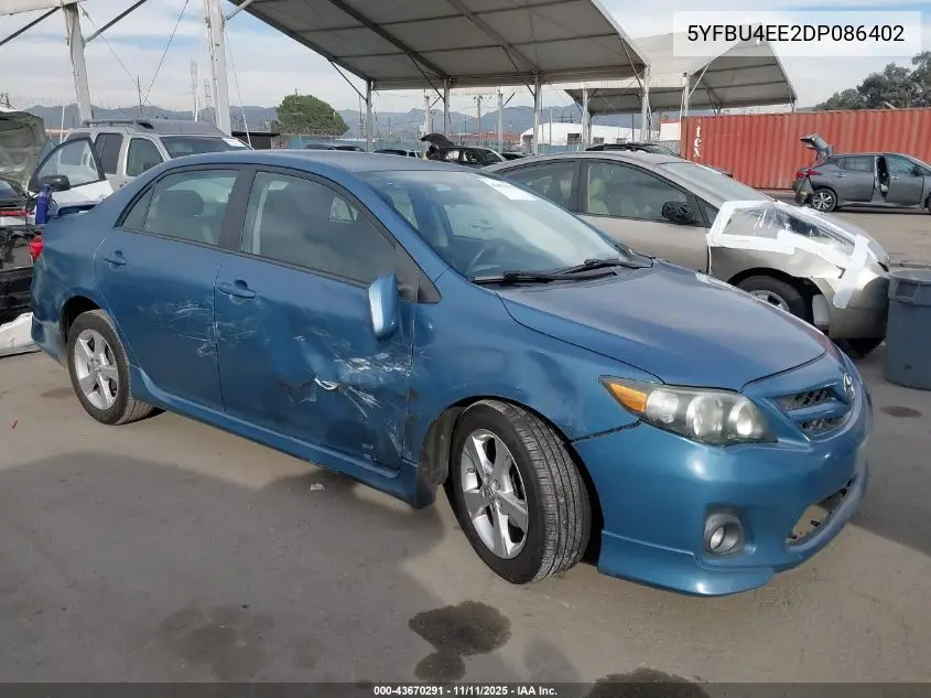 5YFBU4EE2DP086402 2013 Toyota Corolla S