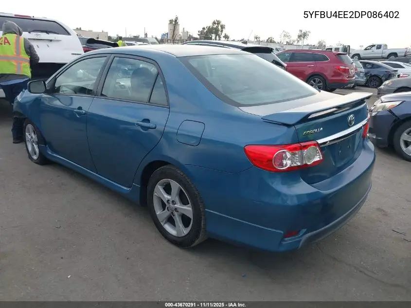 5YFBU4EE2DP086402 2013 Toyota Corolla S