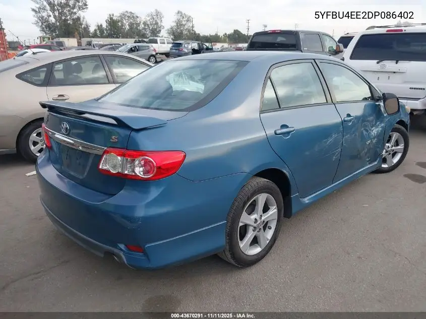 5YFBU4EE2DP086402 2013 Toyota Corolla S