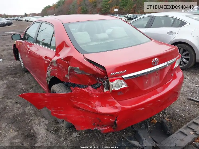 2T1BU4EEXDC948443 2013 Toyota Corolla Le