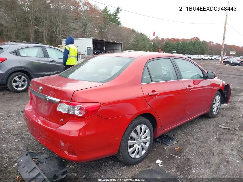 2T1BU4EEXDC948443 2013 Toyota Corolla Le