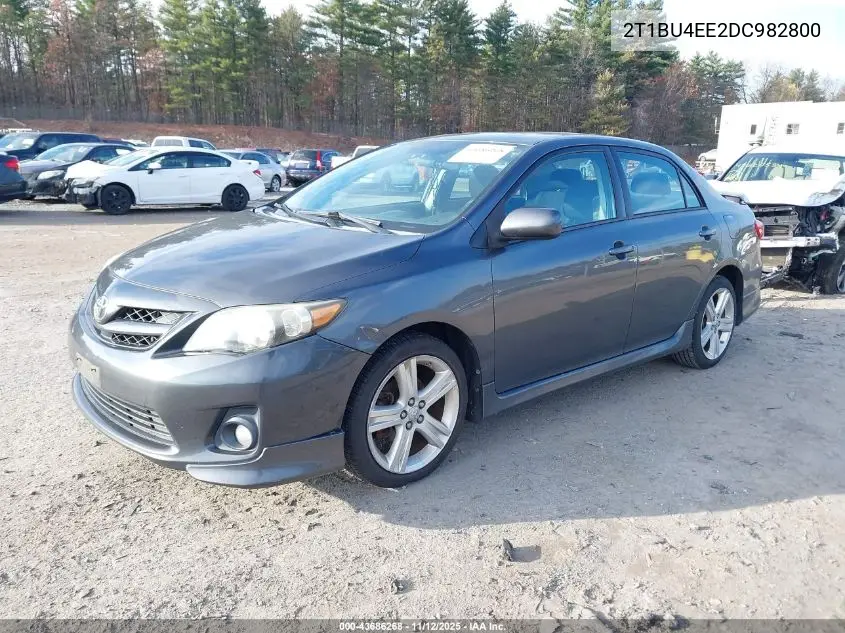 2T1BU4EE2DC982800 2013 Toyota Corolla S