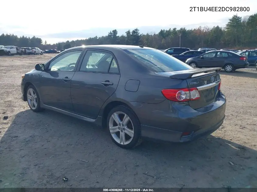 2T1BU4EE2DC982800 2013 Toyota Corolla S