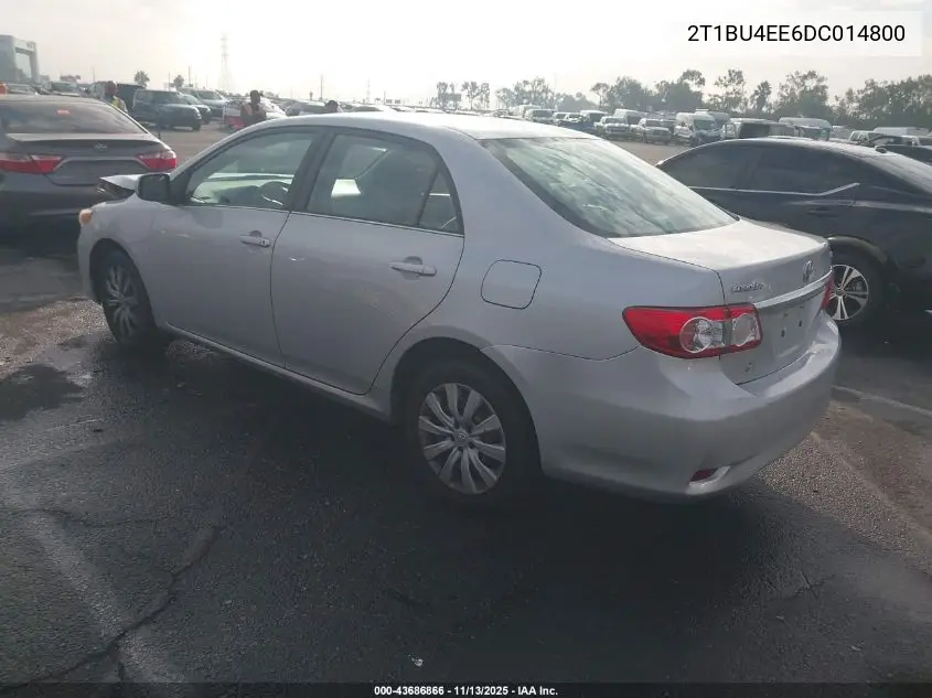2T1BU4EE6DC014800 2013 Toyota Corolla Le
