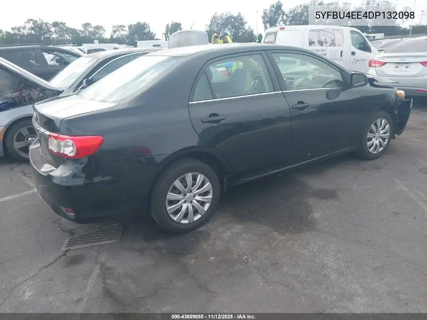 5YFBU4EE4DP132098 2013 Toyota Corolla Le