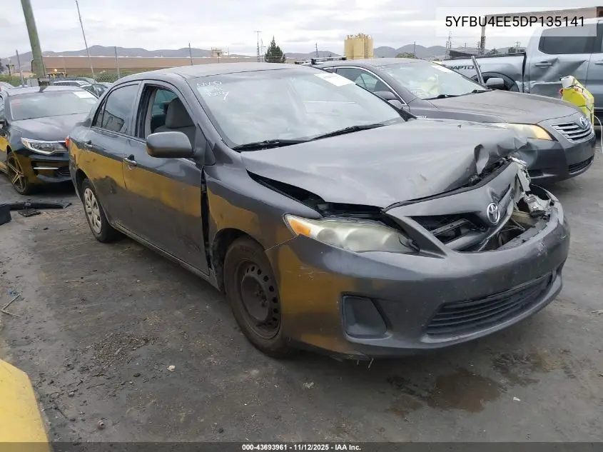 5YFBU4EE5DP135141 2013 Toyota Corolla L