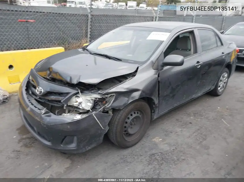 5YFBU4EE5DP135141 2013 Toyota Corolla L