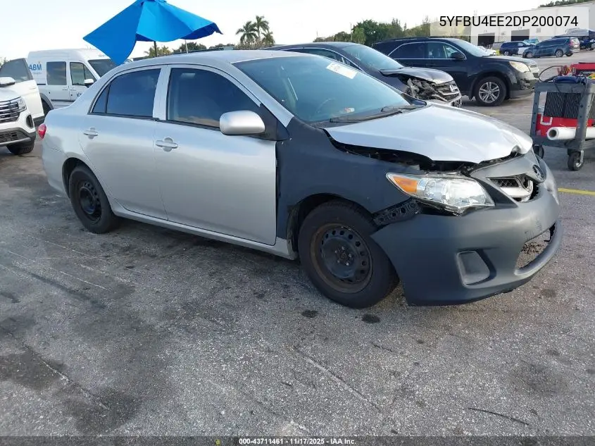 5YFBU4EE2DP200074 2013 Toyota Corolla L