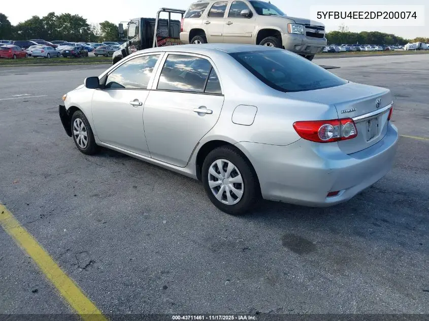 5YFBU4EE2DP200074 2013 Toyota Corolla L