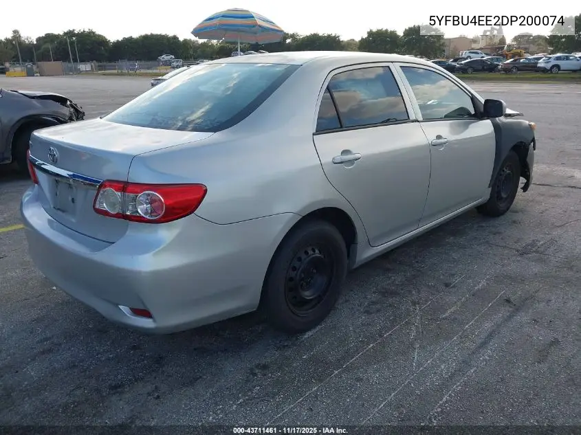 5YFBU4EE2DP200074 2013 Toyota Corolla L