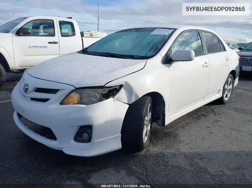 5YFBU4EE6DP092865 2013 Toyota Corolla S