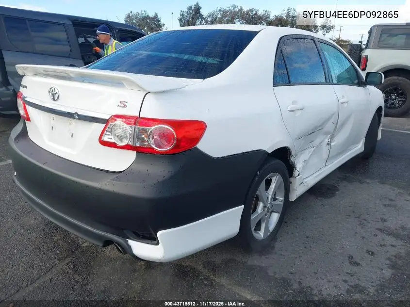 5YFBU4EE6DP092865 2013 Toyota Corolla S