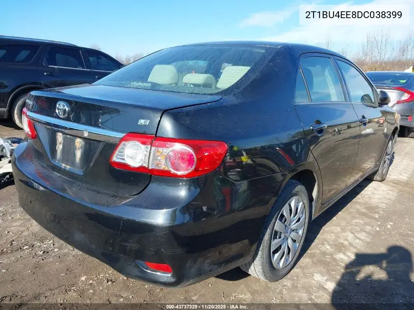 2T1BU4EE8DC038399 2013 Toyota Corolla Le