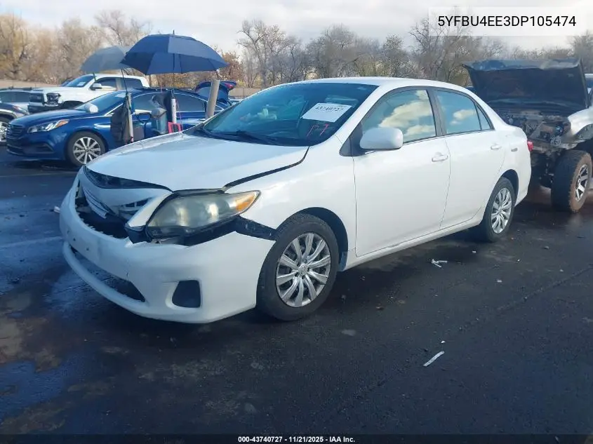 5YFBU4EE3DP105474 2013 Toyota Corolla Le