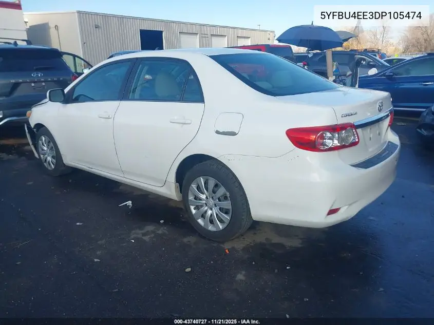 5YFBU4EE3DP105474 2013 Toyota Corolla Le