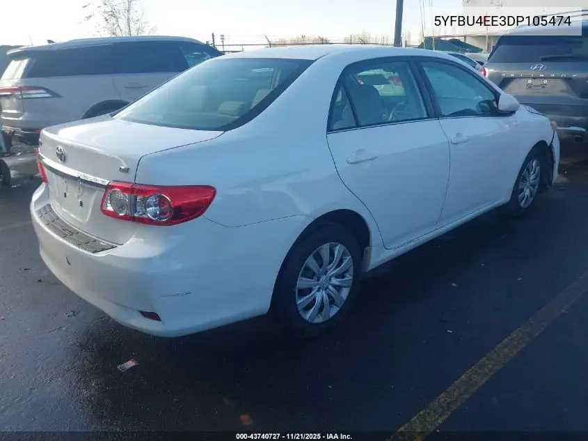5YFBU4EE3DP105474 2013 Toyota Corolla Le
