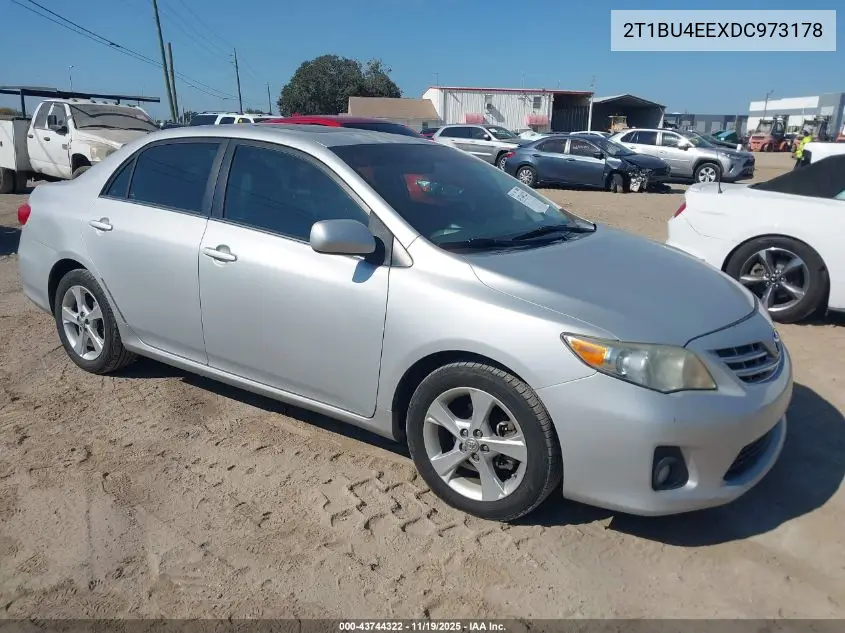 2T1BU4EEXDC973178 2013 Toyota Corolla Le