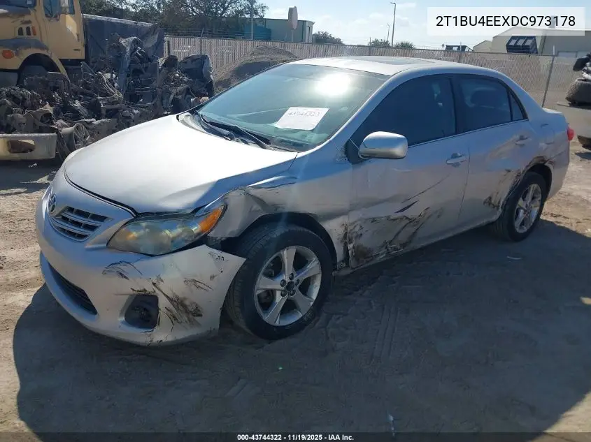 2T1BU4EEXDC973178 2013 Toyota Corolla Le
