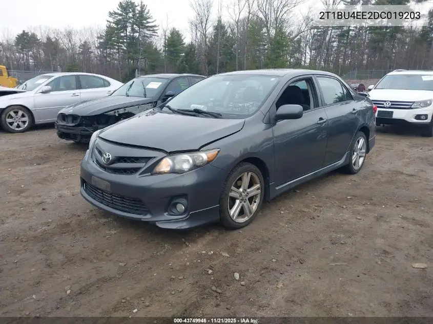 2T1BU4EE2DC019203 2013 Toyota Corolla S