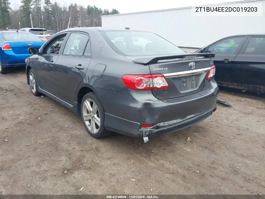 2T1BU4EE2DC019203 2013 Toyota Corolla S