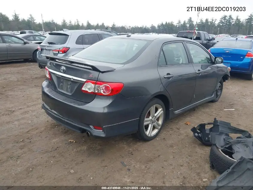 2T1BU4EE2DC019203 2013 Toyota Corolla S