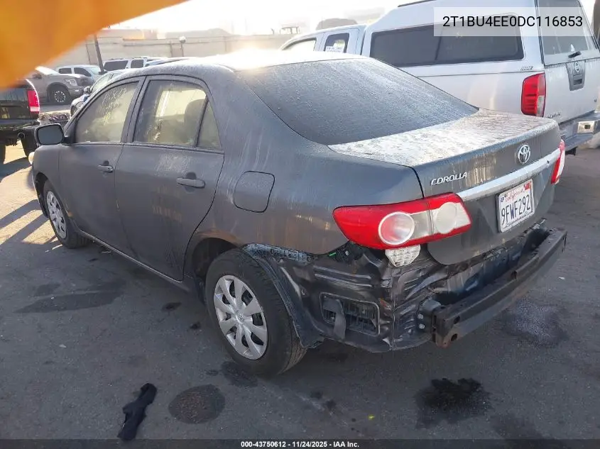 2T1BU4EE0DC116853 2013 Toyota Corolla L