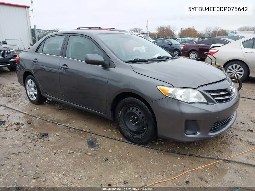 5YFBU4EE0DP075642 2013 Toyota Corolla Le