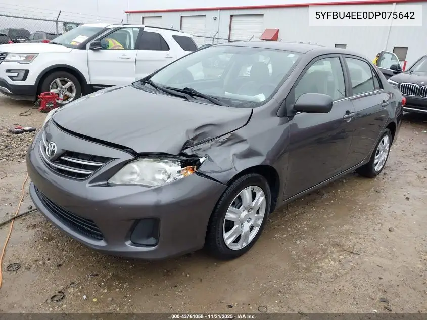 5YFBU4EE0DP075642 2013 Toyota Corolla Le