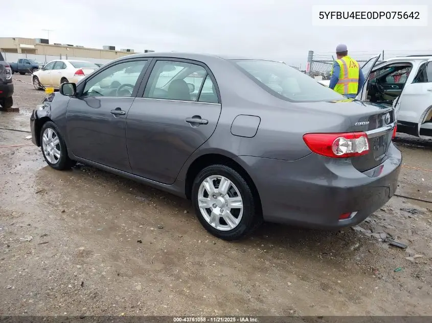 5YFBU4EE0DP075642 2013 Toyota Corolla Le