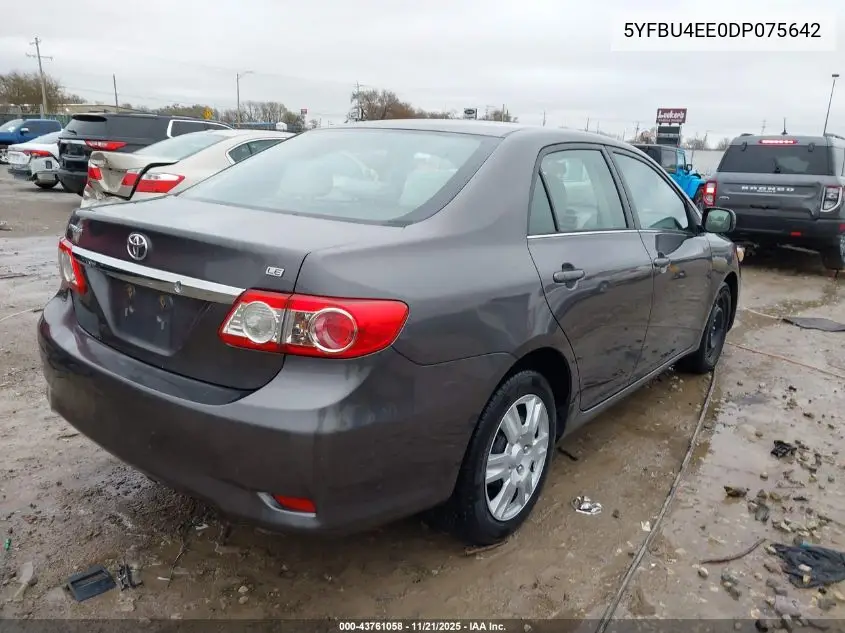 5YFBU4EE0DP075642 2013 Toyota Corolla Le