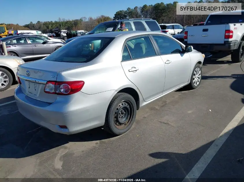 5YFBU4EE4DP170267 2013 Toyota Corolla Le