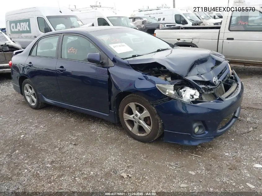 2T1BU4EEXDC105570 2013 Toyota Corolla S