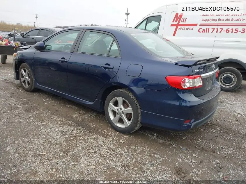 2T1BU4EEXDC105570 2013 Toyota Corolla S