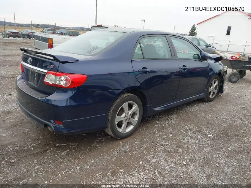 2T1BU4EEXDC105570 2013 Toyota Corolla S