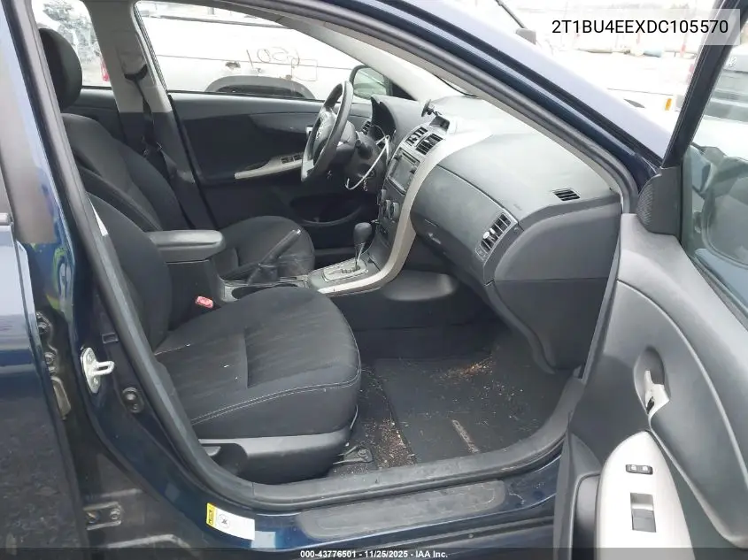 2T1BU4EEXDC105570 2013 Toyota Corolla S