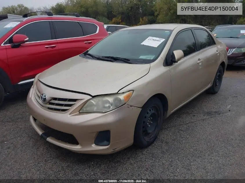 5YFBU4EE4DP150004 2013 Toyota Corolla Le