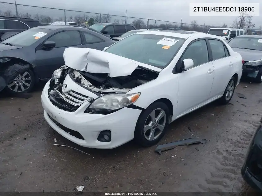 2T1BU4EE5DC118906 2013 Toyota Corolla Le