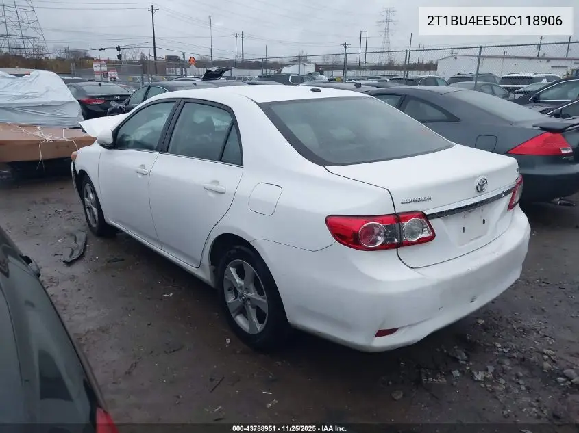 2T1BU4EE5DC118906 2013 Toyota Corolla Le