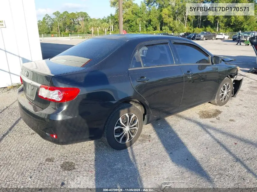 5YFBU4EE7DP170571 2013 Toyota Corolla L