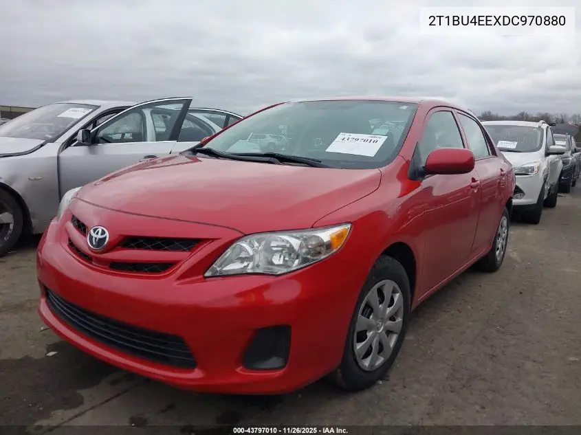 2T1BU4EEXDC970880 2013 Toyota Corolla L