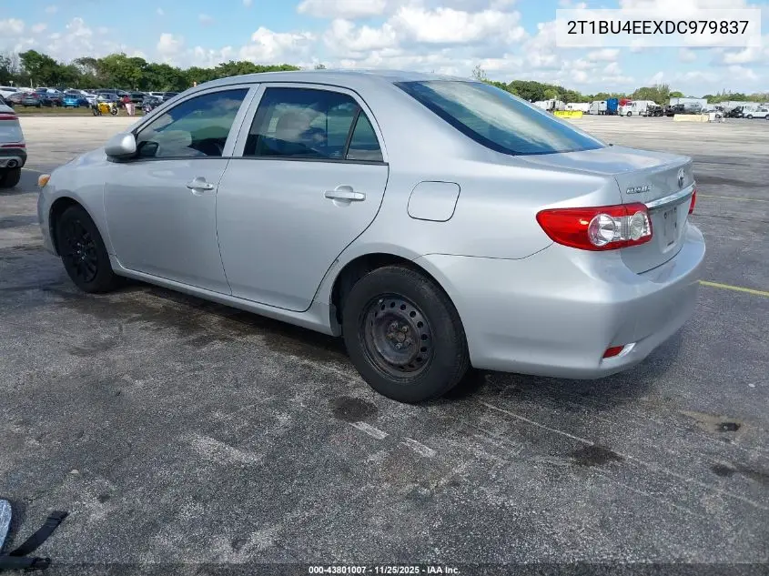 2T1BU4EEXDC979837 2013 Toyota Corolla L