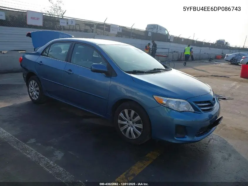 5YFBU4EE6DP086743 2013 Toyota Corolla Le