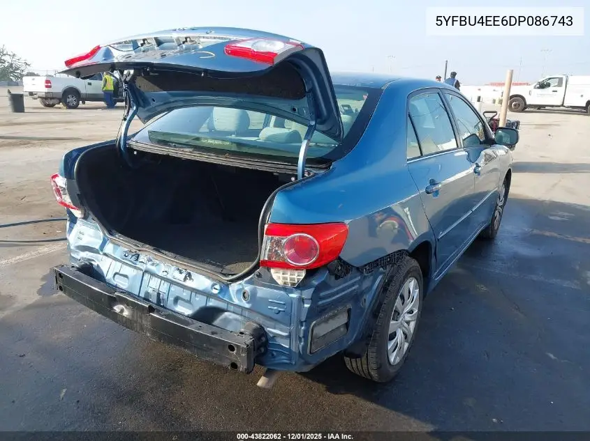 5YFBU4EE6DP086743 2013 Toyota Corolla Le