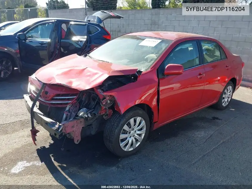 5YFBU4EE7DP116204 2013 Toyota Corolla Le