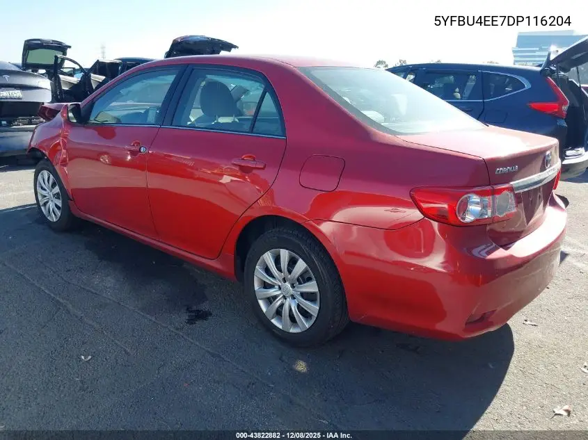 5YFBU4EE7DP116204 2013 Toyota Corolla Le