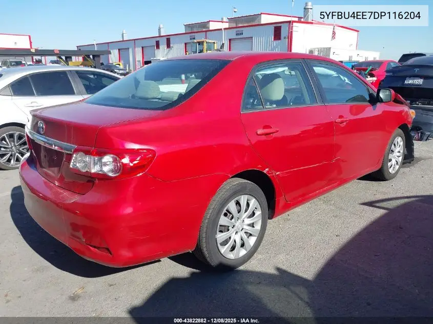 5YFBU4EE7DP116204 2013 Toyota Corolla Le