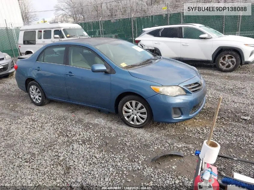 5YFBU4EE9DP138088 2013 Toyota Corolla Le