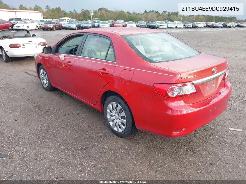 2T1BU4EE9DC929415 2013 Toyota Corolla Le