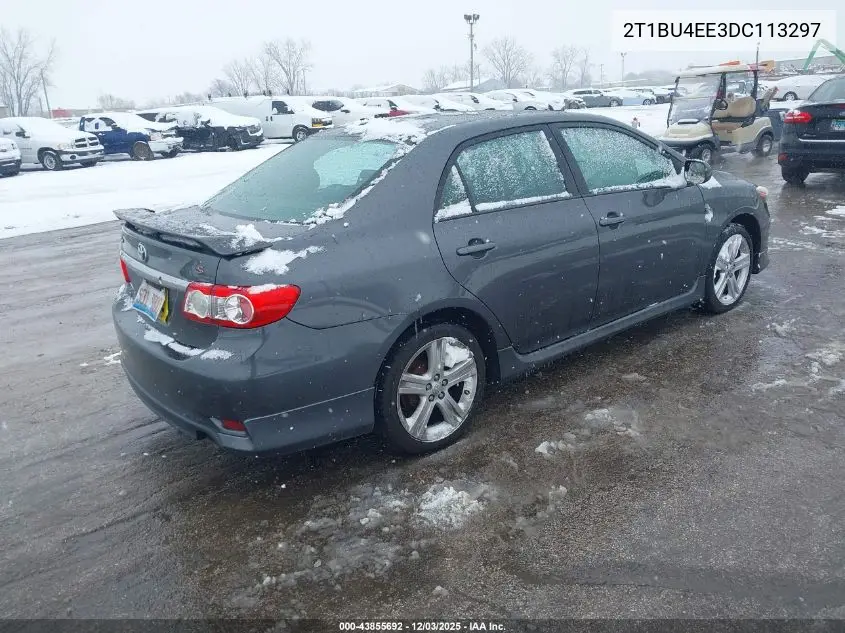 2T1BU4EE3DC113297 2013 Toyota Corolla S/Le
