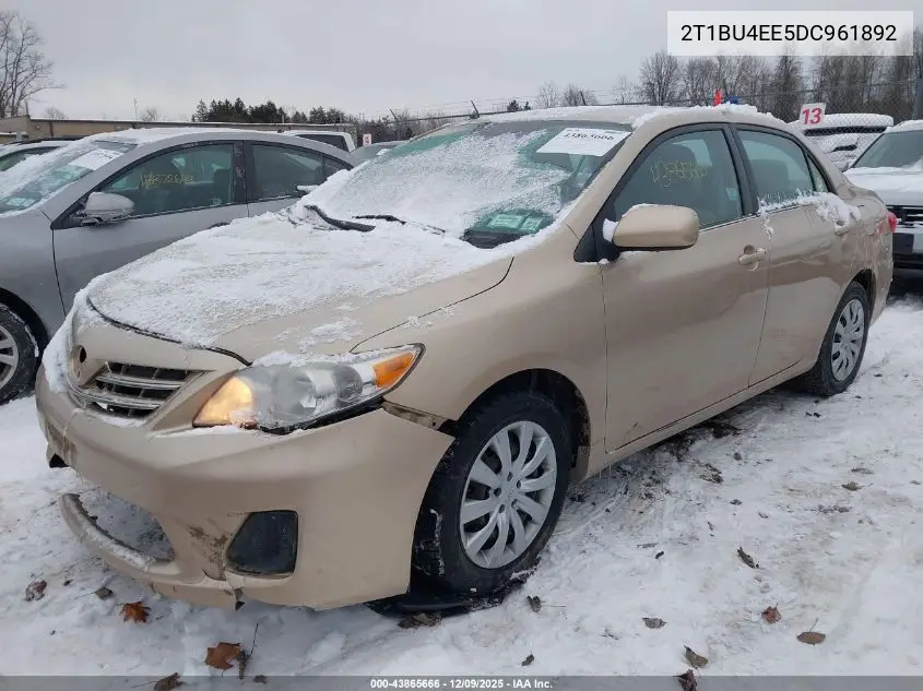 2T1BU4EE5DC961892 2013 Toyota Corolla Le